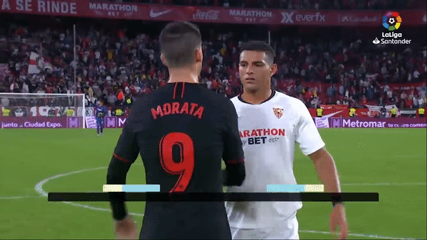 Sevilla - Atletico Madrid 1-1: Franco Vazquez mở bàn, Morata gỡ hòa, Costa để mất điểm của Simeone