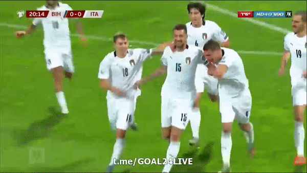 Bosnia Herzegovina - Italia 0-3: Acerbi, Insigne, Belotti ghi bàn, HLV Mancini toàn thắng 9 trận