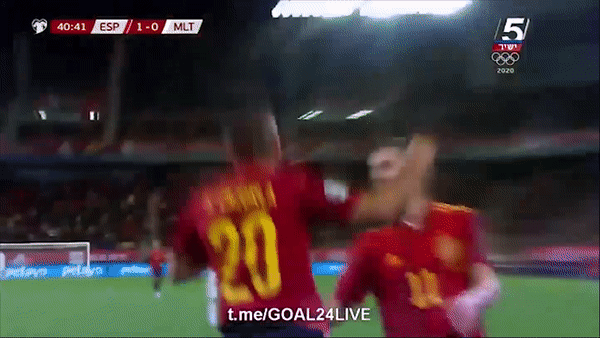 Tây Ban Nha - Malta 7-0: Morata, Cazorla, Paul Torres, Sarabia, Olmo, Moreno, Navas đua tài