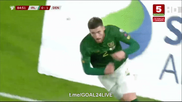 Ireland - Đan Mạch 1-1: Martin Braithwaite mở bàn, Matt Doherty kịp níu chân giành 1 điểm