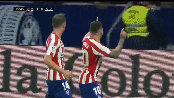 Atletico Madrid - Granada 1-0: Angel Correa lập công phút thứ 6, Simeone ẵm gọn 3 điểm