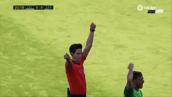 Celta Vigo - Leganes 1-0: Bradaric sớm nhận thẻ đỏ, Iago Aspas lâp công, Celta Vigo thắng nhọc