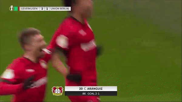 Leverkusen - Union Berlin 3-1: Bellarabi, Aranguiz, Diaby đua tài hạ Union Berlin