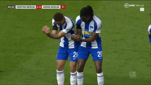 Hertha BSC - Union Berlin 4-0: Ibisevic, Lukebakio, Cunha, Boyata vùi dập đối thủ