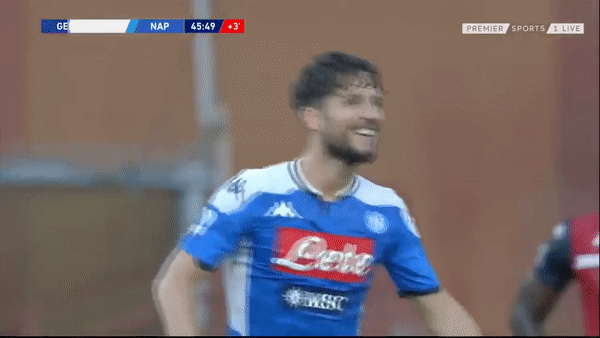 Genoa - Napoli 1-2: Rượt đuổi ấn tượng, Mertens mở bàn, Goldaniga gỡ hòa, Lozano ấn định chiến thắng
