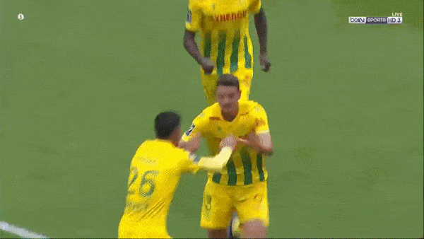 Nantes - Nimes 2-1: Andrei Girotto, Imran Louza lập công, Imran Louza, Da Silva phải nhận thẻ đỏ