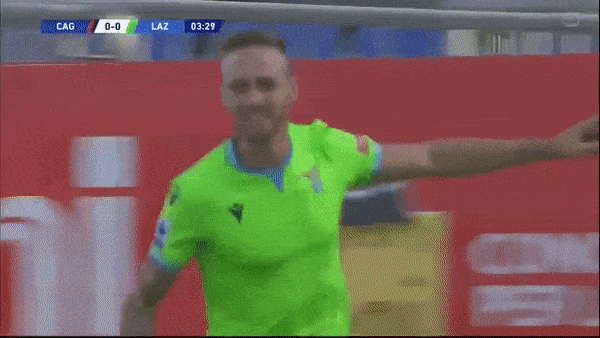 Cagliari - Lazio 0-2: Manuel Lazzari sớm lập công phút thứ 4, Ciro Immobile ấn định chiến thắng khai màn Serie A