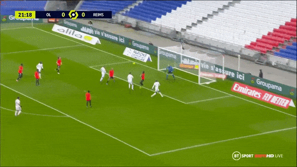 Lyon - Reims 3-0: Ekambi, Guimaraes, Dembele vùi dập đối thủ, Lyon bám đuổi tốp 3 Ligue 1