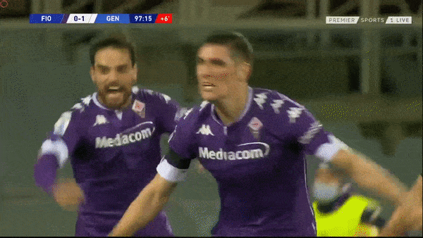 Fiorentina - Genoa 1-1: Kịch tính đến phút bù giờ, Marko Pjaca mở bàn phút 89, Milenkovic kịp gỡ hòa phút 90+8