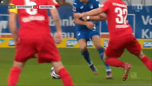 Hoffenheim - Augsburg 3-1: Baumgartner kiến tạo, Florian Grillitsch tỏa sáng cú đúp, Ihlas Bebou ấn định chiến thắng