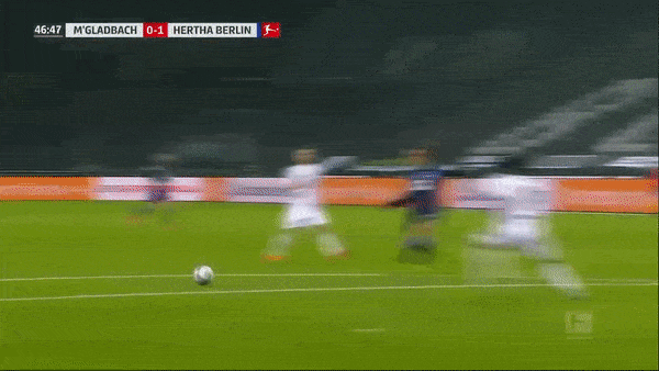 M'Gladbach - Hertha 1-1: Matteo Guendouzi đệm bóng cận thành, Breel Embolo cầm chân đối thủ