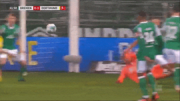 Werder Bremen - Borussia Dortmund 1-2: Guerreiro mở bàn, Moehwald gỡ hòa, Marco Reus ấn định chiến thắng cho Dortmund