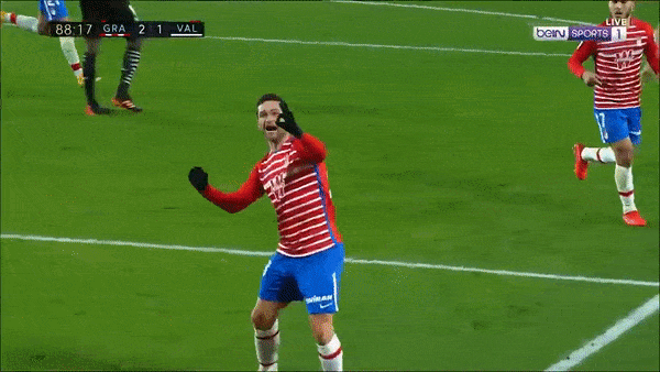 Granada - Valencia 2-1: Kevin Gameiro mở bàn, Kenedy, Jorge Molina ngược dòng chiến thắng, kịch tính 3 thẻ đỏ Duarte, Jason, Guedes