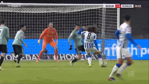 Hertha Berlin - Schalke 3-0: Guendouz, Cordoba, Piatek lần lượt khoe tài bắn phá hạ thủ môn Fahrmann