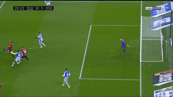 Sociedad - Osasuna 1-1: Jonathan Calleri tận dụng sai lầm đối thủ mở tỷ số, thần đồng Barrenetxea tỏa sáng