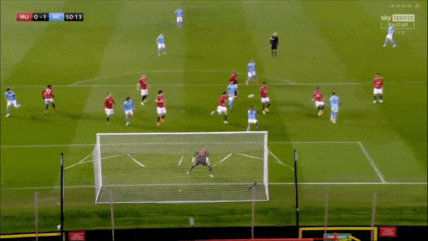 Man United - Man City 0-2: Kevin De Bruyne sút bật cột, Stones, Fernandinho tỏa sáng, Pep Guardiola hạ Solskjaer, gặp Mourinho ở chung kết Carabao Cup