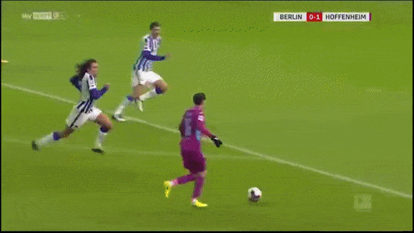 Hertha Berlin - Hoffenheim 0-3: Sebastian Rudy mở bàn, Andrej Kramaric lập cú đúp giành chiến thắng tưng bừng