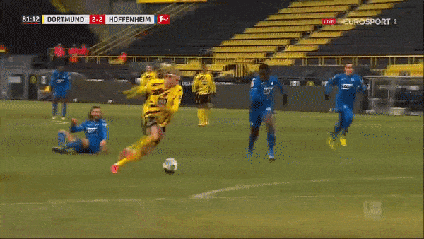 Borussia Dortmund - Hoffenheim 2-2: Rượt đuổi hấp dẫn, Sancho mở bàn, Dubber gỡ hòa, Bebou ghi bàn, Haaland kịp sang bằng tỷ số