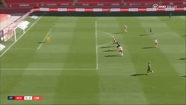 AS Monaco - Lorient 2-2: Terem Moffi, Wissam Ben Yedder khoe tài lập cú đúp, Monaco củng cố tốp 4 Ligue 1