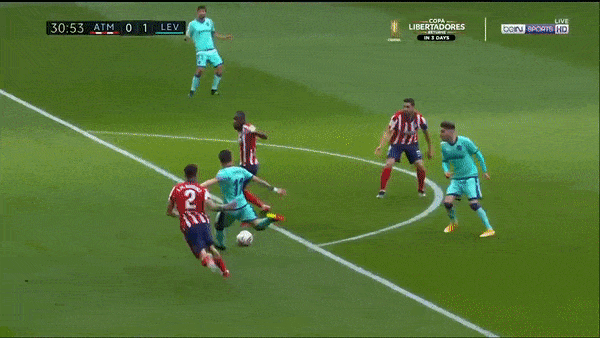 Atletico Madrid 0-2 Levante 0-2: Luis Morales khai bàn, Jorge de Frutos hạ gục HLV Diego Simeone trên sân nhà