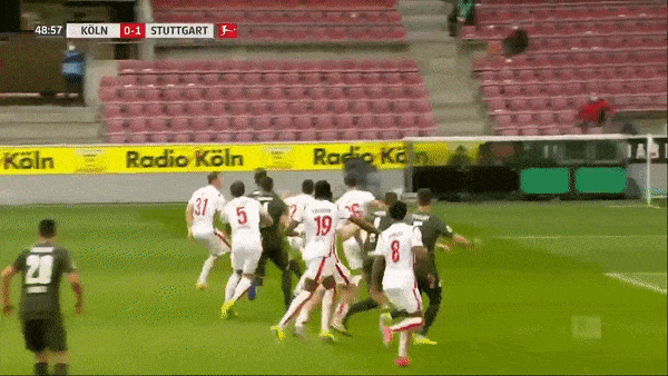Koln - Stuttgart 0-1: Borna Sosa đá phạt kiến tạo xuất thần, Sasa Kalajdzic đánh đầu đẹp mắt