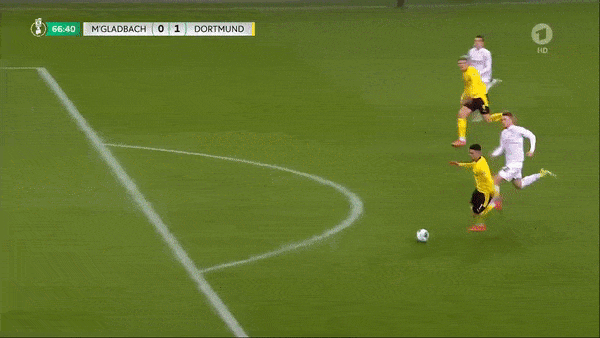 M'gladbach - Borussia Dortmund 0-1: Reus, Haaland kém duyên, Sancho ghi bàn, Dahoud nhận thẻ đỏ, Dortmund chật vật vào tốp 5 Bundesliga