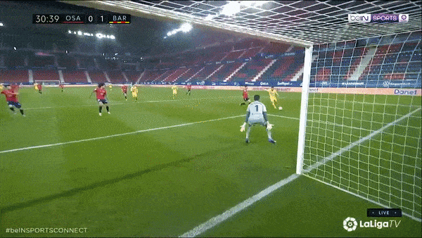 Osasuna - Barcelona 0-2: Griezmann tịt ngòi, Messi kiến tạo, Jordi Alba, Ilaix Moriba tỏa sáng, Barca bám đuổi Atletico trên BXH La Liga