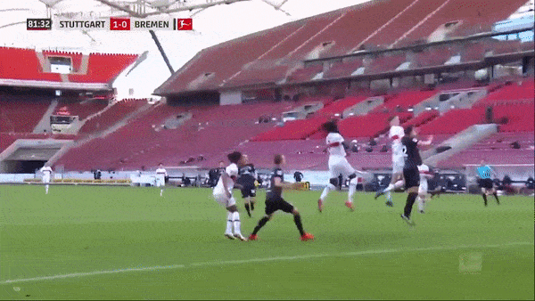 Stuttgart - Werder Bremen 1-0: Ludwig Augustinsson bất ngờ phản lưới nhà phút 88 thành tội đồ