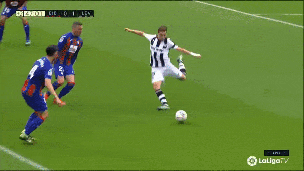 Eibar - Levante 0-1: Tâm điểm phút bù giờ, Carlos Clerc kiến tạo, Jorge de Frutos tỏa sáng giành gọn 3 điểm