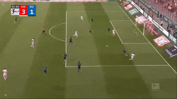 Koln - Hertha Berlin 3-1: Stevan Jovetic bất ngờ mở bàn phút thứ 5, Anthony Modeste gỡ hòa, Florian Kainz chốt hạ chiến thắng