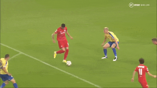 Brondby vs Salzburg 1-2 (chung cuộc 2-4): Benjamin Sesko sớm ấn định thế trận, Brenden Aaronson tỏa sáng, Salzburg giành vé play-off Champions League