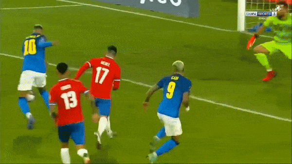 Chile vs Brazil 0-1: Neymar hỏng ăn, lập tức Ribeiro đá bồi ghi bàn, Selecao giành chuỗi trận toàn thắng dẫn đầu bảng 