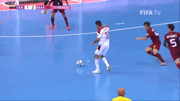 Venezuela vs Morocco 2-3: Viamonte, Francia nỗ lực bất thành, El Mesrar lập hattrick giành vé tứ kết Futsal World Cup 2021