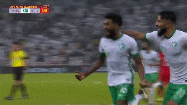 Saudi Arabia vs Trung Quốc 3-2: Hấp dẫn 5 bàn, Sami Al-Najei lập cú đúp, Luo Guofu lập công, Feras Al-Brikan tỏa sáng, Wu Xi ngược dòng bất thành