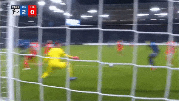 Hoffenheim vs Cologne 5-0: Ihlas Bebou sớm hoàn thành cú đúp, Christoph Baumgartner, Dennis Geiger, Stefan Posch lần lượt phá lưới đối thủ giành chiến thắng 5 sao