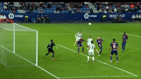 Levante vs Granada 0-3: German Sanchez sớm tỏa sáng phút thứ 7, Luis Suarez, Antonio Puertas góp công chiến thắng tưng bừng