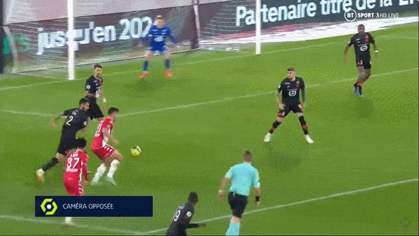 Monaco vs Lille 2-2: Jonathan David sớm lập cú đúp trong 10 phút đầu, Krepin Diatta, Ben Yedder ngược dòng chia điểm hấp dẫn, Strahinja Pavlovic nhận thẻ đỏ