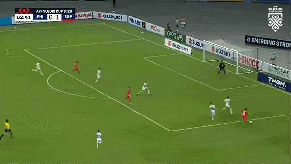 Philippines vs Singapore 1-2: Hiệp 2 bùng nổ trong 9 phút, Narun mở tỷ số, Faris nhân đôi cách biệt, Nazari ghi bàn rút ngắn tỷ số