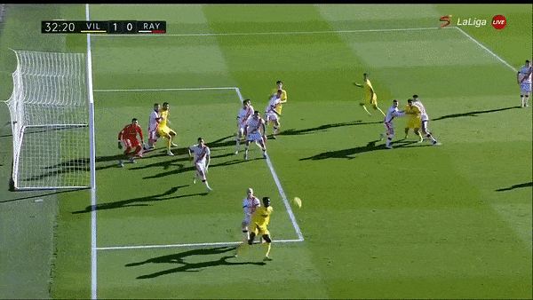 Villarreal vs Rayo Vallecano 2-0: Aissa Mandi đánh đầu cận thành mở tỷ số, Gerard Moreno sút penalty chốt hạ chiến thắng