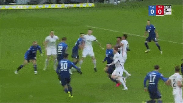 Hoffenheim vs Augsburg 3-1: Michael Gregoritsch sớm mở bàn nhưng Ihlas Bebou lập cú đúp, David Raum chốt hạ pha ngược dòng đẹp mắt