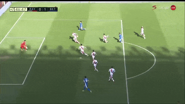 Rayo Vallecano vs Real Betis 1-1: Sergio Canales khai bàn, Alex Moreno bị thẻ đỏ, Ivan Balliu gỡ hòa