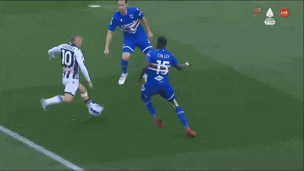 Udinese vs Sampdoria 2-1: Kịch tính 15 phút đầu, Gerard Deulofeu sớm mở bàn, Destiny Udogie nhân đôi tỷ số, Francesco Caputo ghi bàn danh dự sau 1 phút