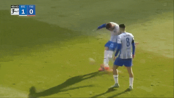 Hertha Berlin vs Hoffenheim 3-0: Niklas Stark mở tỷ số, Ishak Belfodil nhân đôi cách biệt, Lucas Tousart chốt hạ chiến thắng