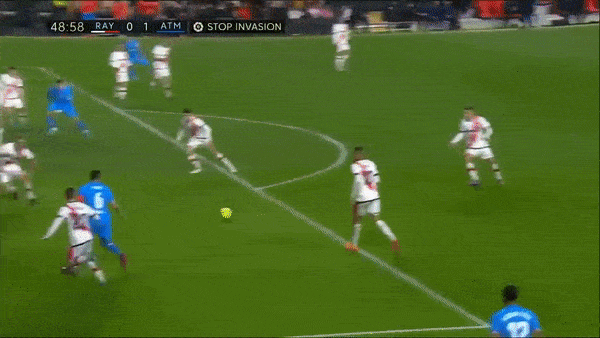 Rayo vallecano vs Atletico Madrid 0-1: Joao Felix nhịp nhàng, Koke cứa lòng hạ thủ thành Dimitrievski giúp Atletico trụ tốp 3 La Liga, Angel Correa bị thẻ đỏ