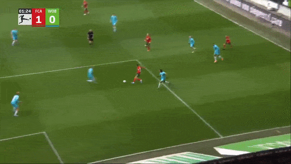 Augsburg vs Wolfsburg 3-0: Iago sớm ghi bàn ở giây thứ 33, Florian Niederlechner nhân đôi tỷ số, Mads Pedersen chốt hạ chiến thắng đậm đà