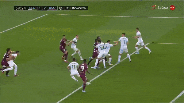 Elche vs Sociedad 1-2: Guido Carrillo sớm mở bàn phút thứ 3, Alexander Sorloth gỡ hòa, Robin Le Normand chốt hạ chiến thắng ngay phút 39 