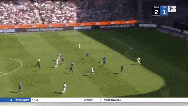 M'gladbach vs Hoffenheim 5-1: Andrej Kramaric sớm mở bàn nhưng Lars Stindl, Alassane Plea, Jonas Hofmann, Breel Embolo trút mưa 5 bàn thắng ngược dòng