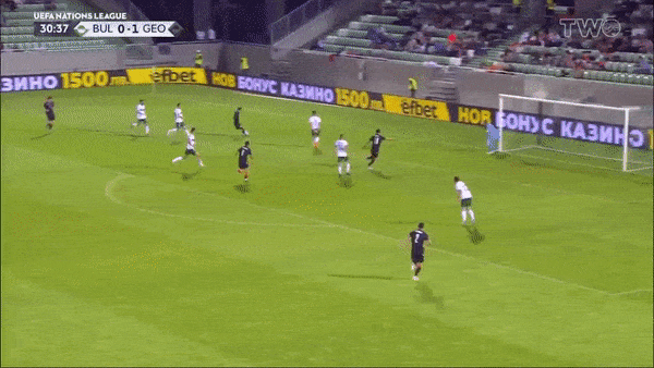 Bulgaria vs Georgia 2-5: Davitashvili sớm mở bàn, Zivzivadze, Kvaratskhelia, Qazaishvili ghi bàn, Andrea Hristov phản lưới nhà, Iliev, Stefanov ngược dòng không thành