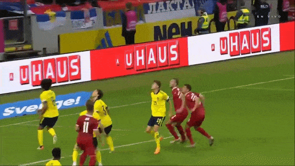 Thụy Điển vs Serbia 0-1: Strahinja Pavlovic kiến tạo, Luka Jovic đệm bóng cận thành ghi bàn duy nhất giành chiến thắng
