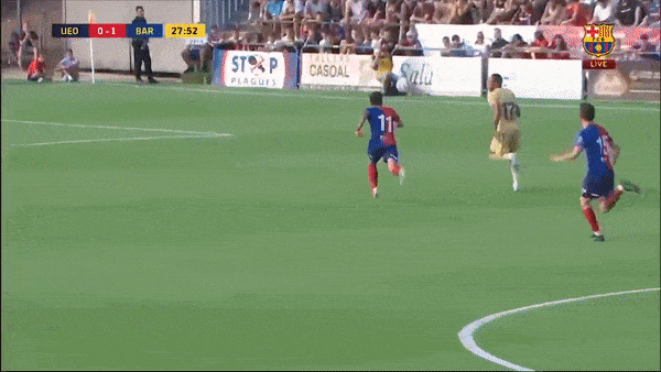 Giao hữu, Olot vs Barcelona 1-1: Thủ thành Ter Stegen kiến tạo, sao Aubameyang mở bàn đẳng cấp, Eloi Amagat gỡ hòa trên chấm penalty